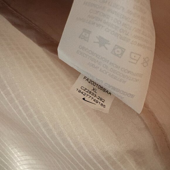 Nike Blush Pink Transparent Windbreaker Jacket SZ XL - Picture 12 of 14